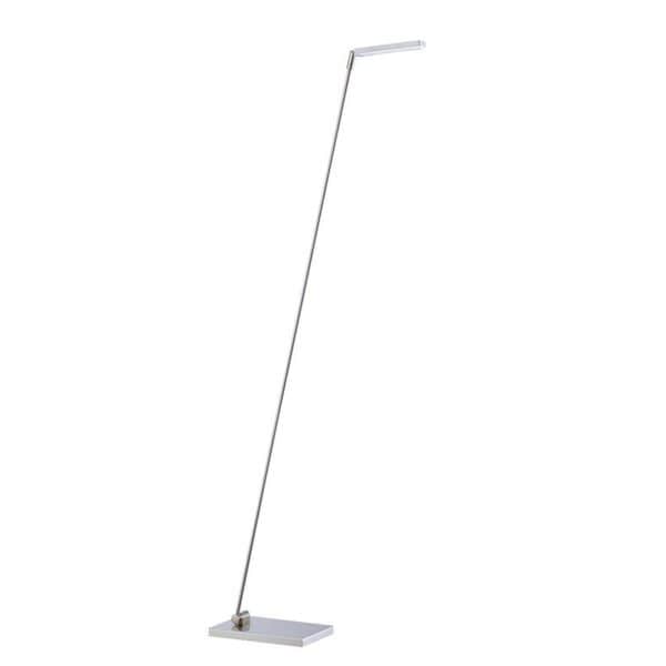 Ed 1-light 50-inch Satin Nickel Floor Lamp