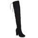 journee collection maya wide calf thigh high boot