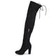 journee collection maya wide calf thigh high boot