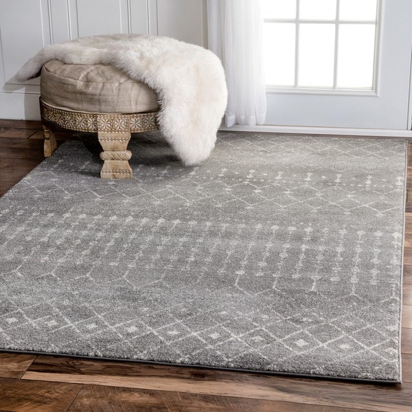 The Curated Nomad Ashbury Beaded Moroccan Trellis Grey Rug 9 The Curated Nomad Ashbury Beaded Moroccan Trellis Grey Rug 9 X27