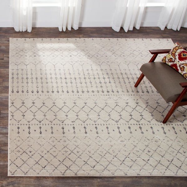 The Curated Nomad Ashbury Trellis Grey Rug - 8'