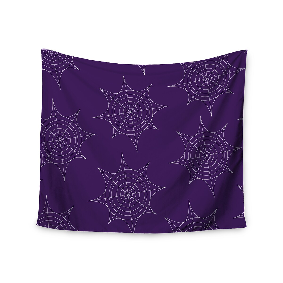Purple Wall Tapestry KESS InHouse Kess Original Spiderwebs 51 X 60