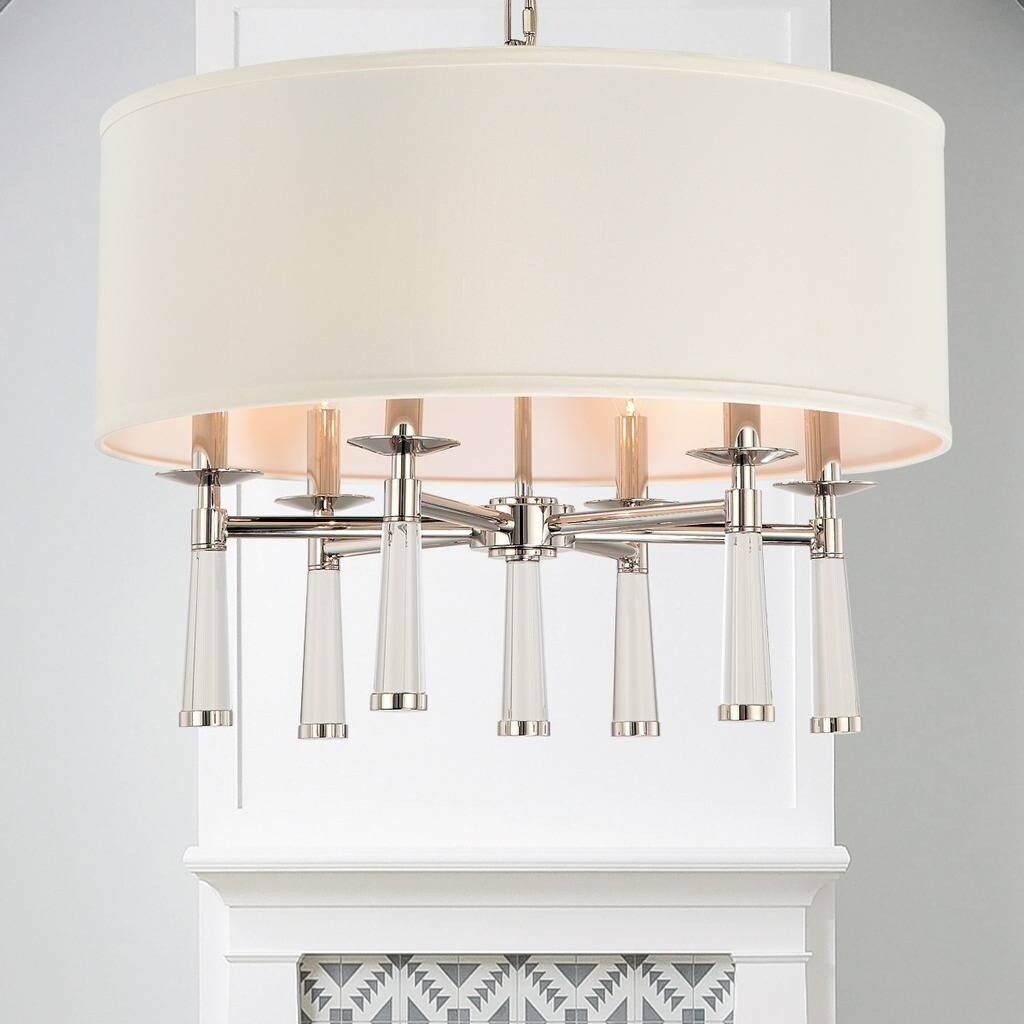 Crystorama Baxter Collection 6-light Polished Nickel Chandelier - Chandeliers For Bedrooms by Overstock.com