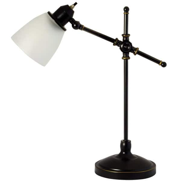 Shop Light Accents Vintage Style Desk Lamp With Frosted White