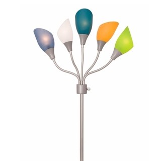 Top Product Reviews For Light Accents Floor Lamp Medusa Silver Metal Kids Floor Lamp With Multi Colored Acrylic Shades 12135351 Overstock
