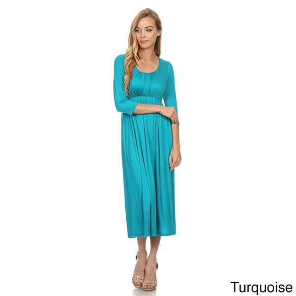 casual turquoise dress