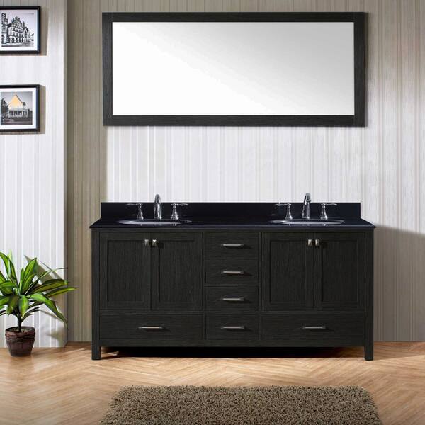 Caroline Avenue 72 in. W Bath Vanity Cabinet Only in Gray Caroline Avenue 72 in. W Bath Vanity Cabinet Only in Gray