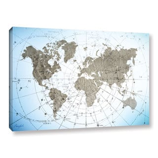 roozbeh bahramalis world map exploration gallery wrapped canvas