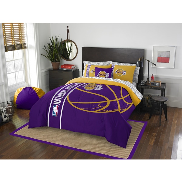 The Northwest Company NBA Los Angeles Lakers Full 7-piece Bed in a Bag with Sheet Set