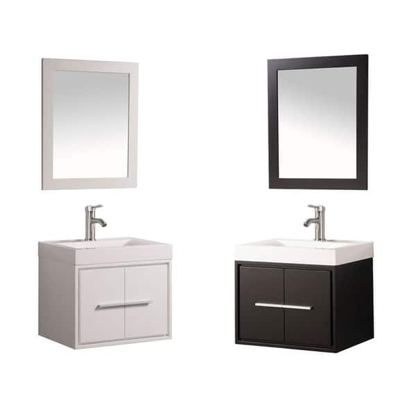 Cypress 24 Single Sink Wall Mounted Bathroom Vanity Cypress 24 Single Sink Wall Mounted Bathroom Vanity