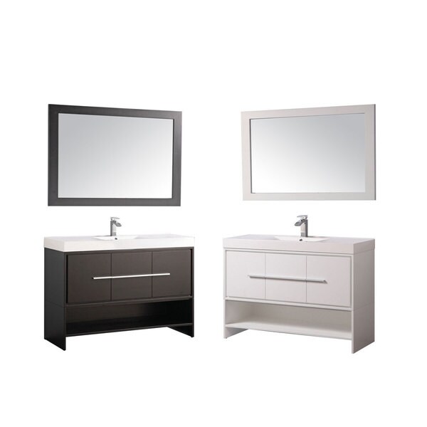 Cypress 48inch Single Sink Modern Bathroom Vanity Set Free Shipping