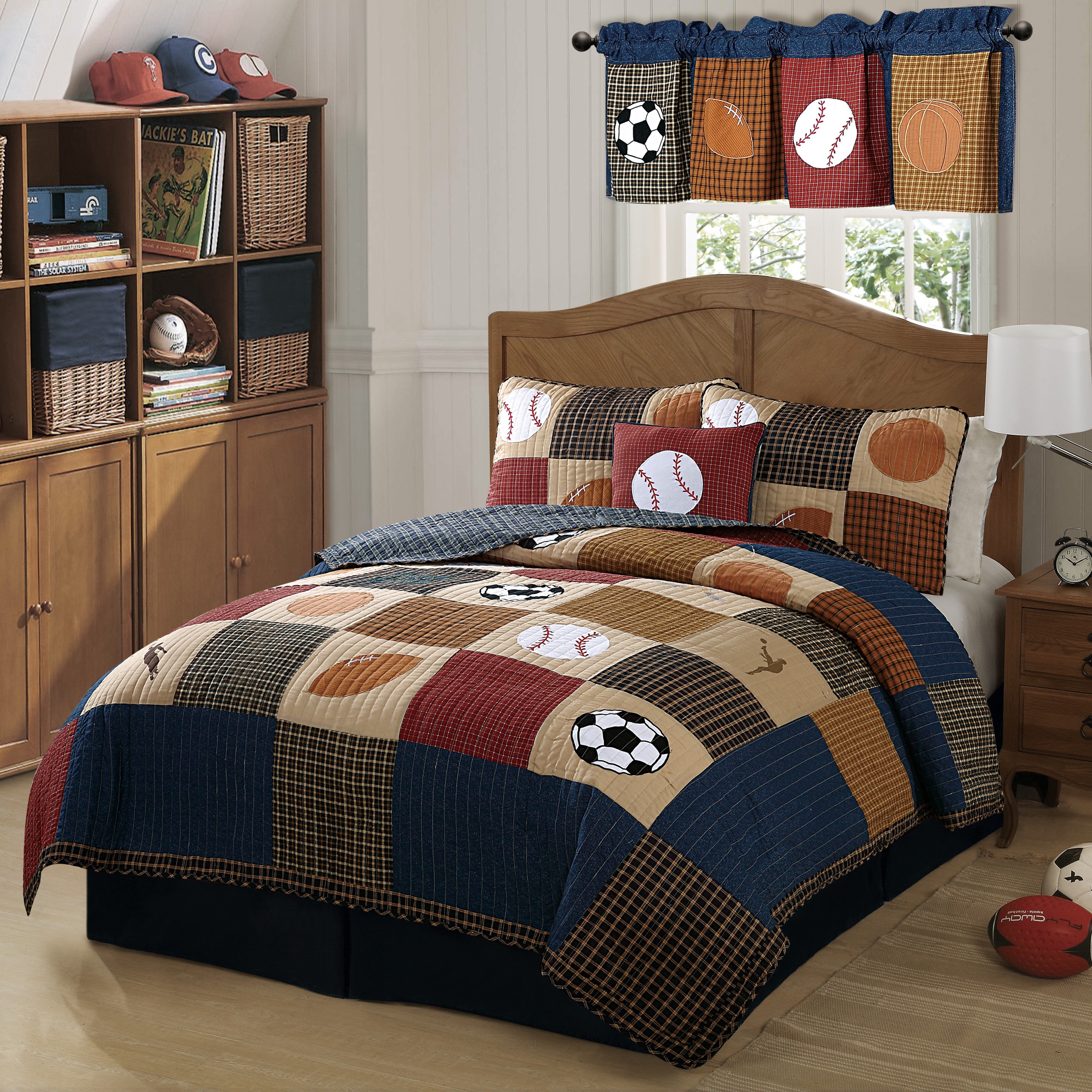 Shop My World Classic Sports 3 Piece Quilt Set On Sale Free