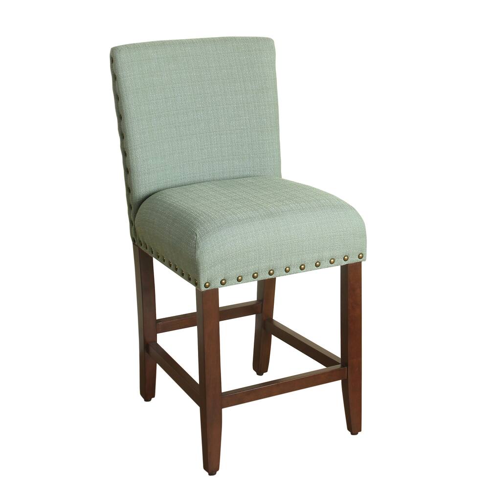 Shop Porch Den Robin Seafoam Upholstered 24 Inch Counter Height