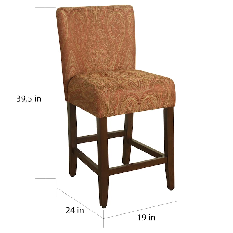 HomePop 24-inch Counter Height Upholstered stool - 24 inches