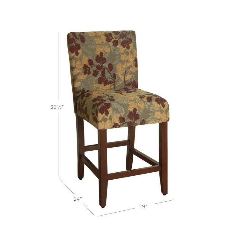 HomePop 24-inch Counter Height Upholstered stool - 24 inches - 24 inches