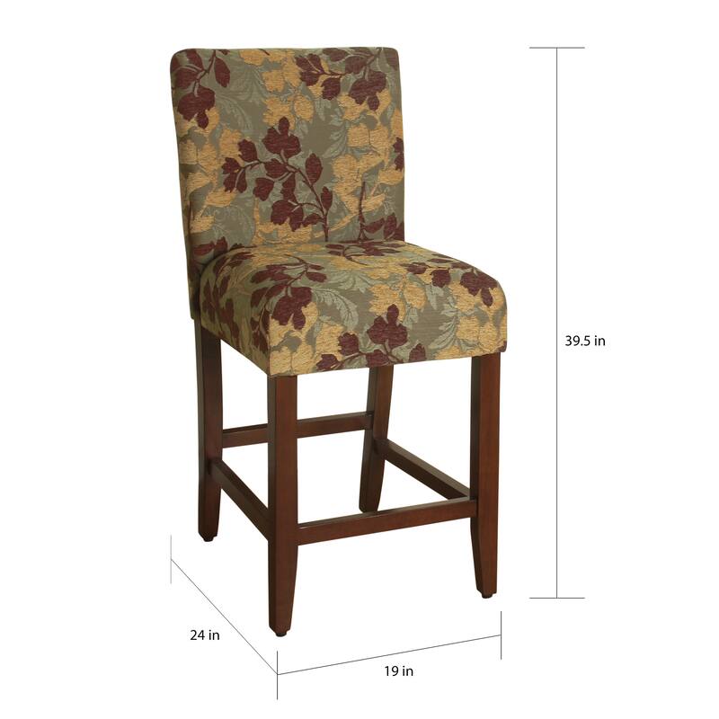 HomePop 24-inch Counter Height Upholstered stool - 24 inches - 24 inches