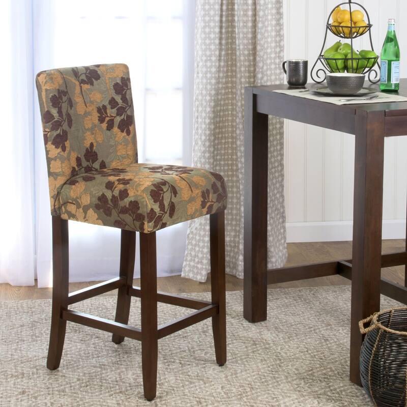 HomePop 24-inch Counter Height Upholstered stool - 24 inches - 24 inches