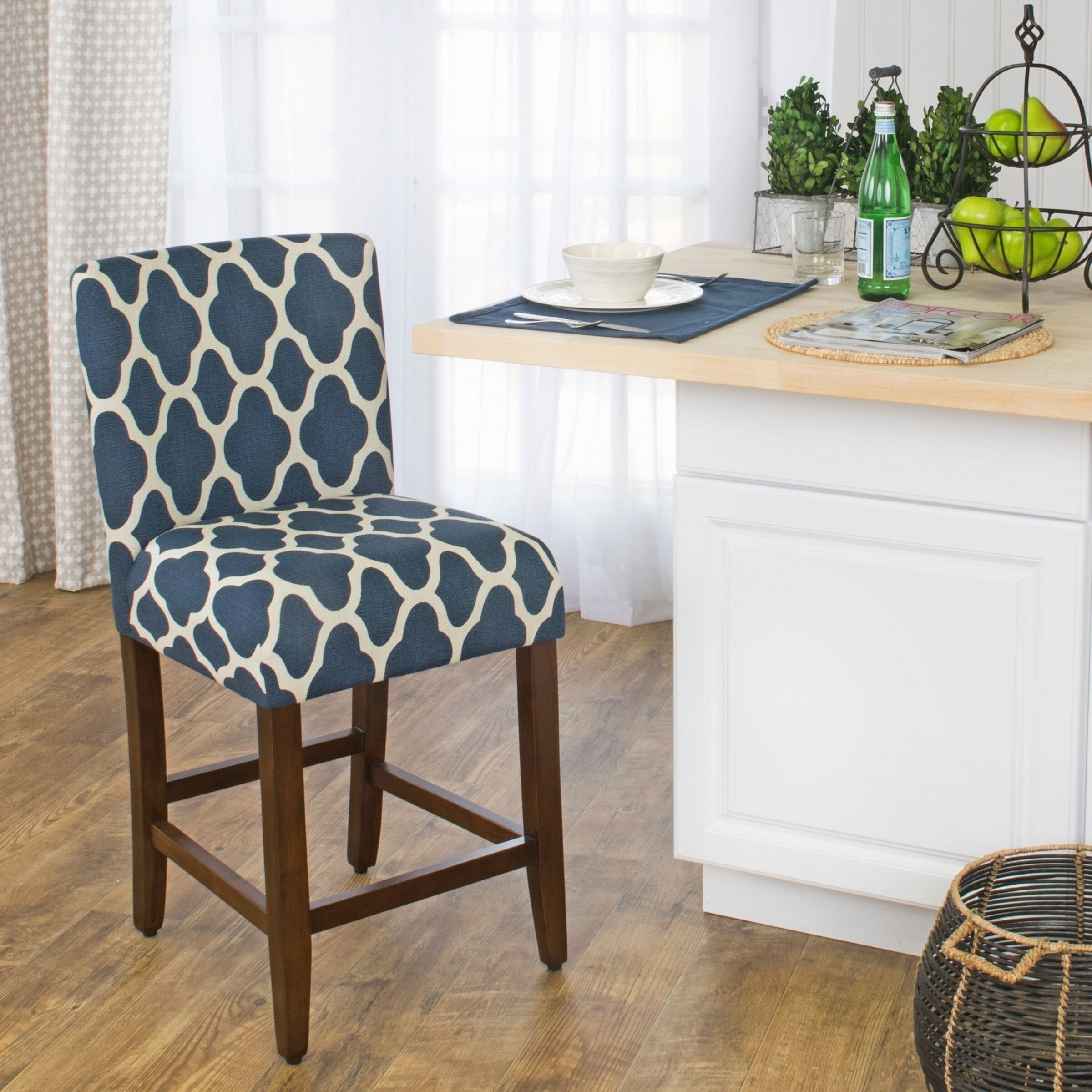 navy bar stools counter height