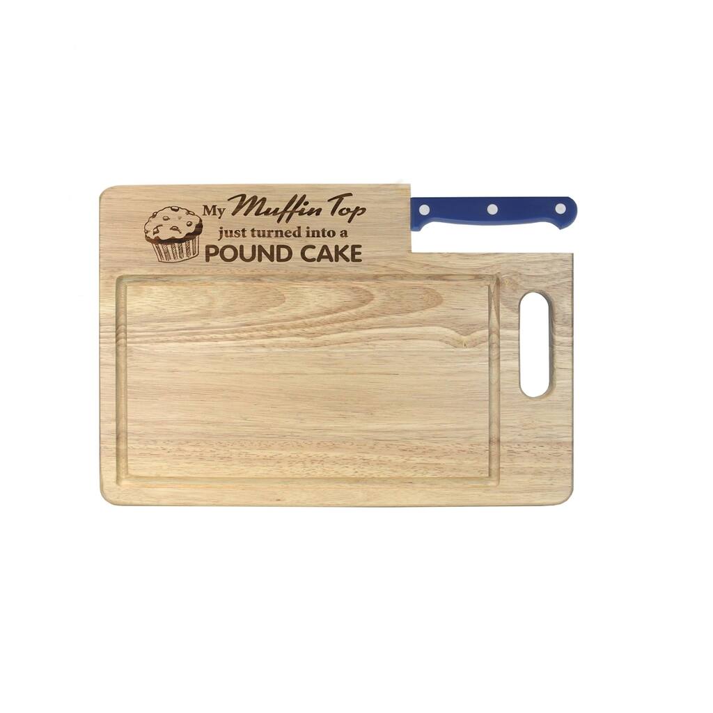 Ginsu Essential Series 'Muffin Top' Cutting Board With Santouku Knife