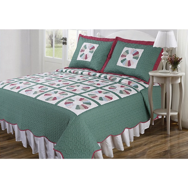 Slumber Shop Dresden Vintage Collection 3-Piece Quilt Set