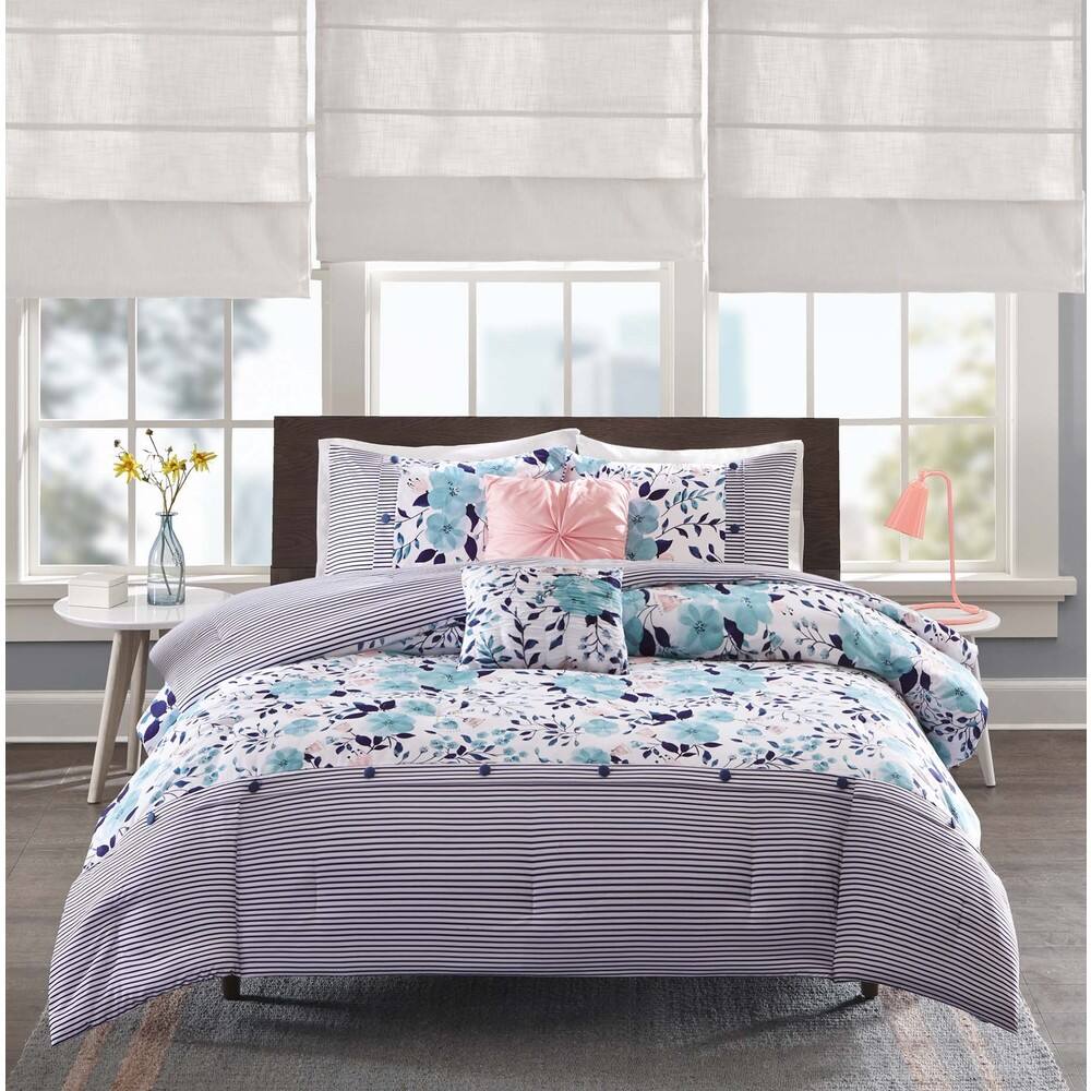 Intelligent Design Tiffany Blue 5-piece Comforter Set