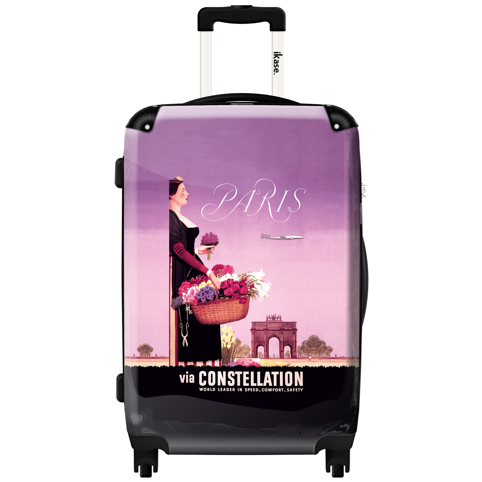 purple carry on suitcase