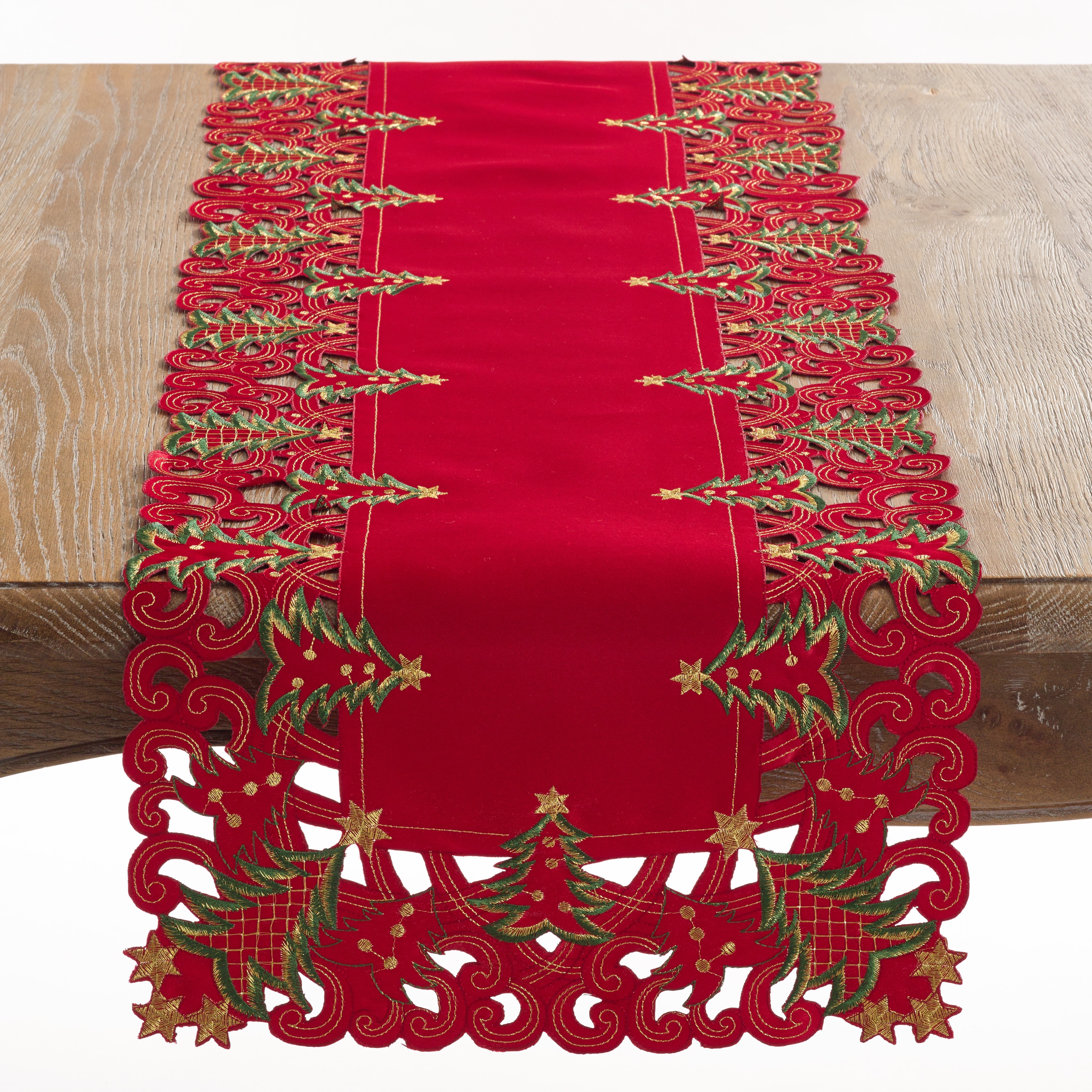 Christmas Trees Holiday Table Runner 