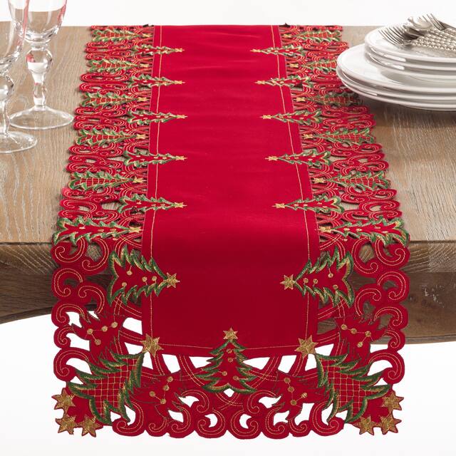 Christmas Trees Holiday Table Runner
