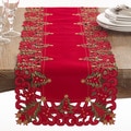 Table Runners that Match Block Print Cotton Flowering Vine Tablecloth Collection