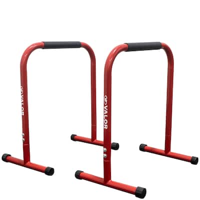Valor Fitness EB-28 Non-Slip Dip Station Stands for Bodyweight Exercises – Perform Dips, L-Sits, Push Ups, Pull Ups, and More