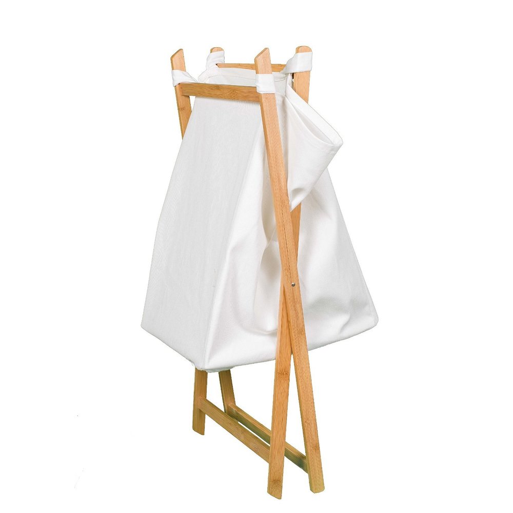 Folding Laundry Hamper - Natural white - Home All