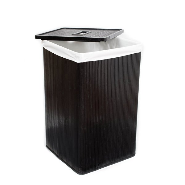 black laundry hamper