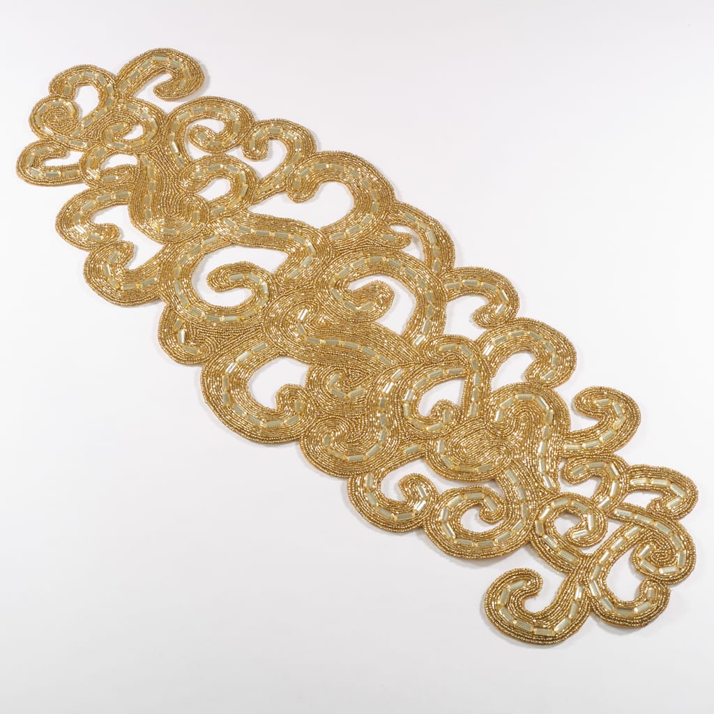 Rosalind Collection Beaded Design Table Runner