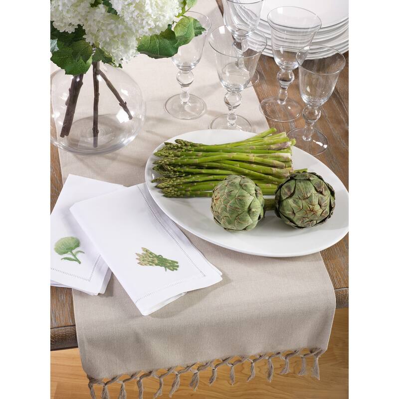 Knotted Tassel Design Table Runner
