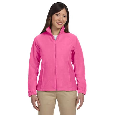 8-Ounce Women's Charity Pink Full-Zip Fleece Jacket