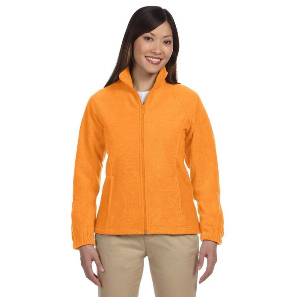 Shop 8-Ounce Women's Safety Orange Full-Zip Fleece Jacket ...