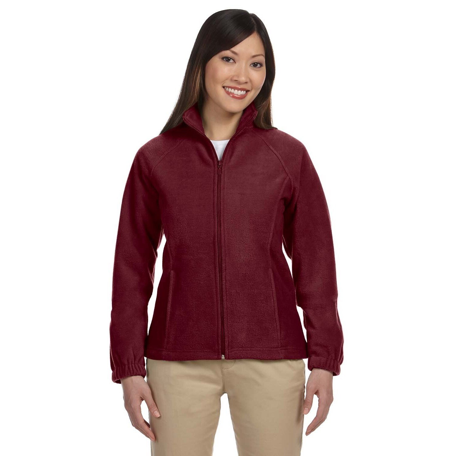 wine fleece jacket