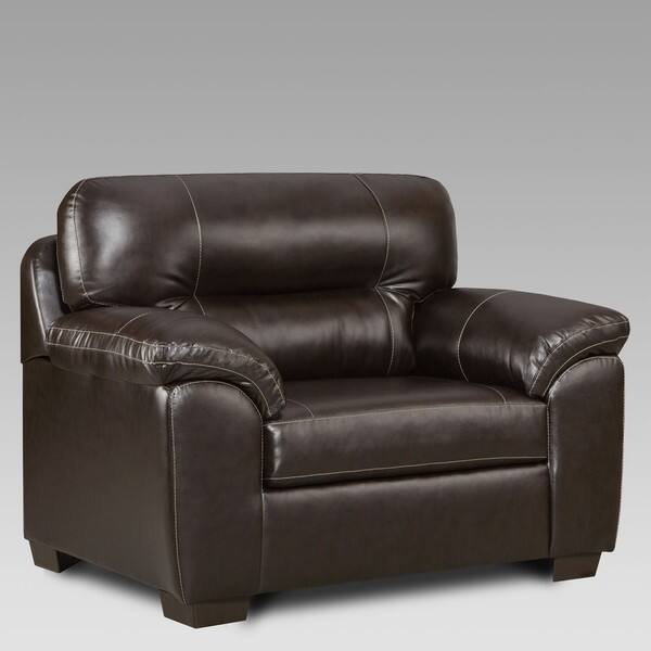 Copper Grove Bergkamen Faux Leather Oversized Chair Overstock 12138177