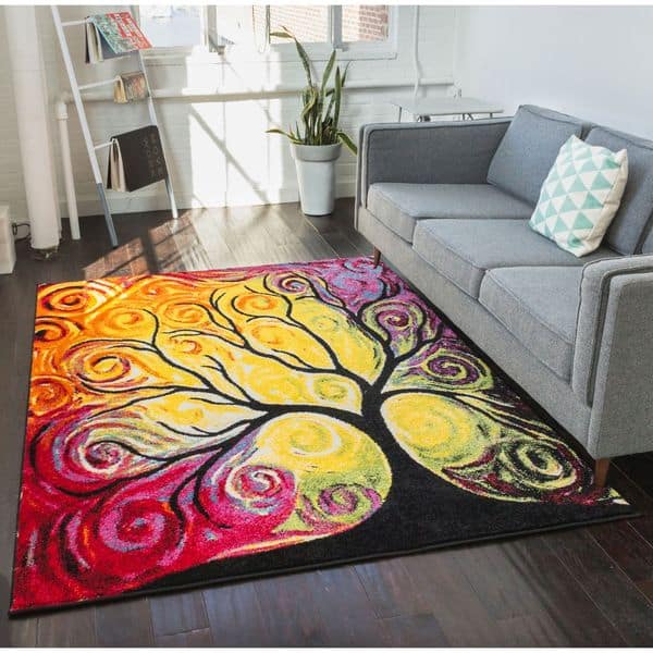 Living Room Rugs Mat Bright Multi Colour Design Traditional Pattern Rustic  Cotton Washable Small Extra Large Floor Carpets Rugs 