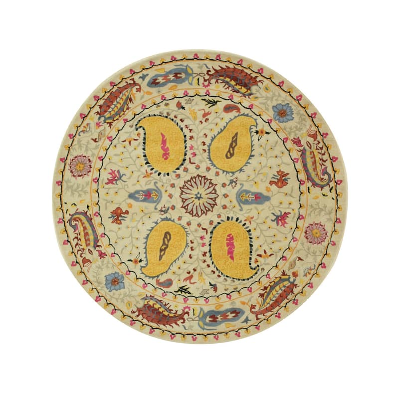 Home Décor Ivory Transitional Floral Paisley Area Rug | Elegant & Stylish Rug for Enhancing Your Living Room, Bedroom,