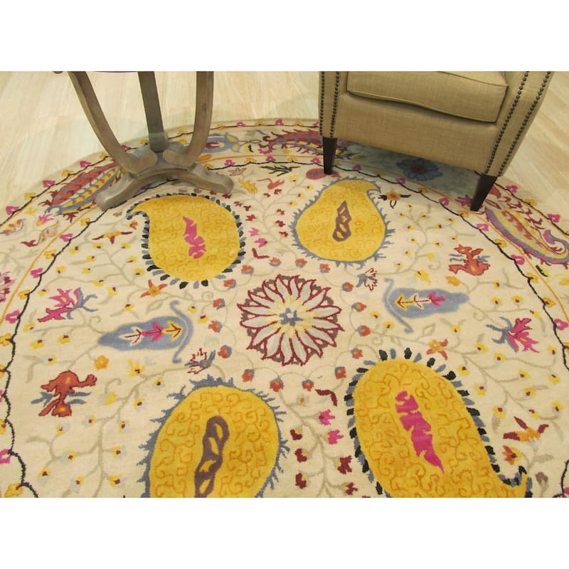 Home Décor Ivory Transitional Floral Paisley Area Rug | Elegant & Stylish Rug for Enhancing Your Living Room, Bedroom,