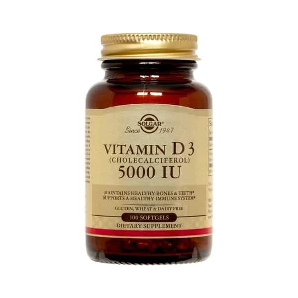 Solgar Vitamin D3 5000 Iu 100 Softgels