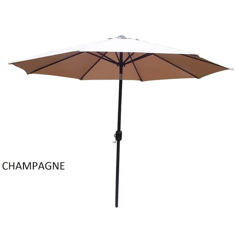 Metal Framed 9-foot Umbrella with Crank and Tilt system