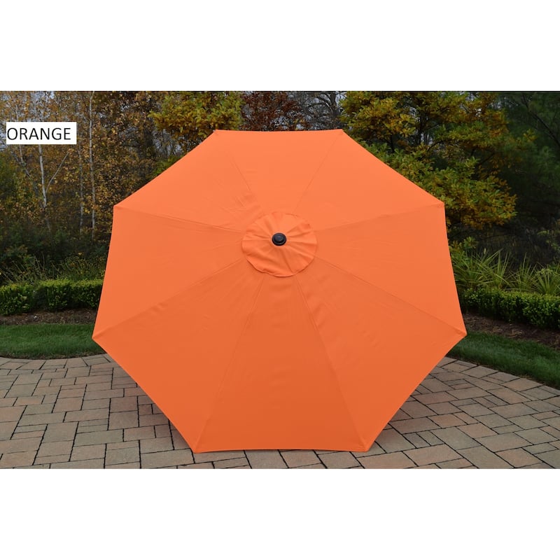 Metal Framed 9-foot Umbrella with Crank and Tilt system