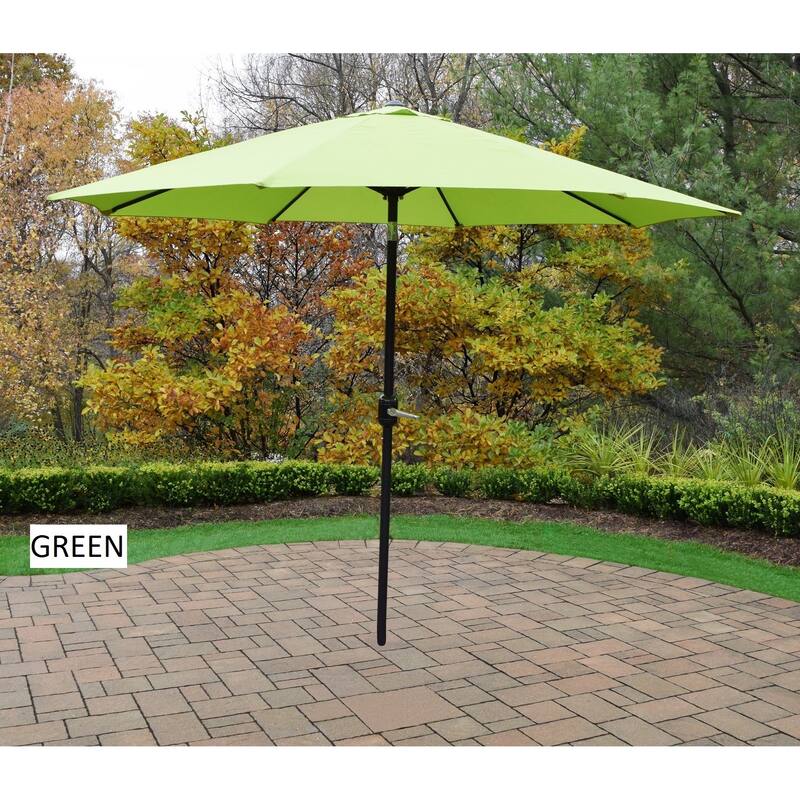 Metal Framed 9-foot Umbrella with Crank and Tilt system