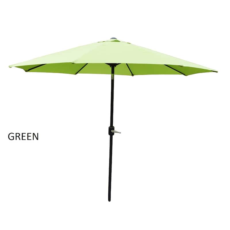Metal Framed 9-foot Umbrella with Crank and Tilt system