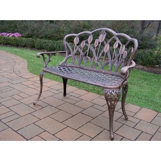 Perth White Cast Aluminum Garden Bench - Reviews, Prices 