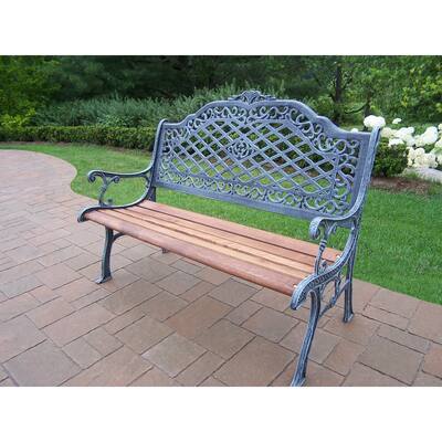 Mississippi Aluminum and Hardwood High Back Bench