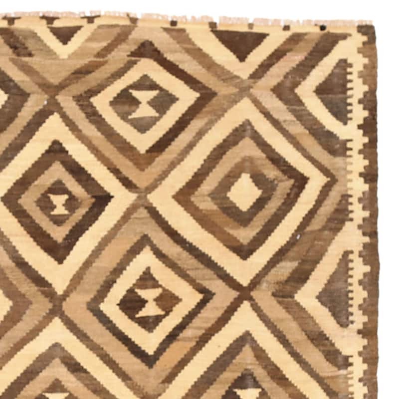 Handmade Wool Mimana Kilim (Afghanistan) - 3'1 x 4'11