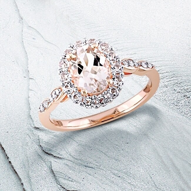 Diamond Wedding Band in 10K Pink Gold Size-8 G-H,I2-I3 1/6 cttw, Diamond Wedding Band in 10K Pink Gold Size-8 G-H,I2-I3 1/6 cttw,